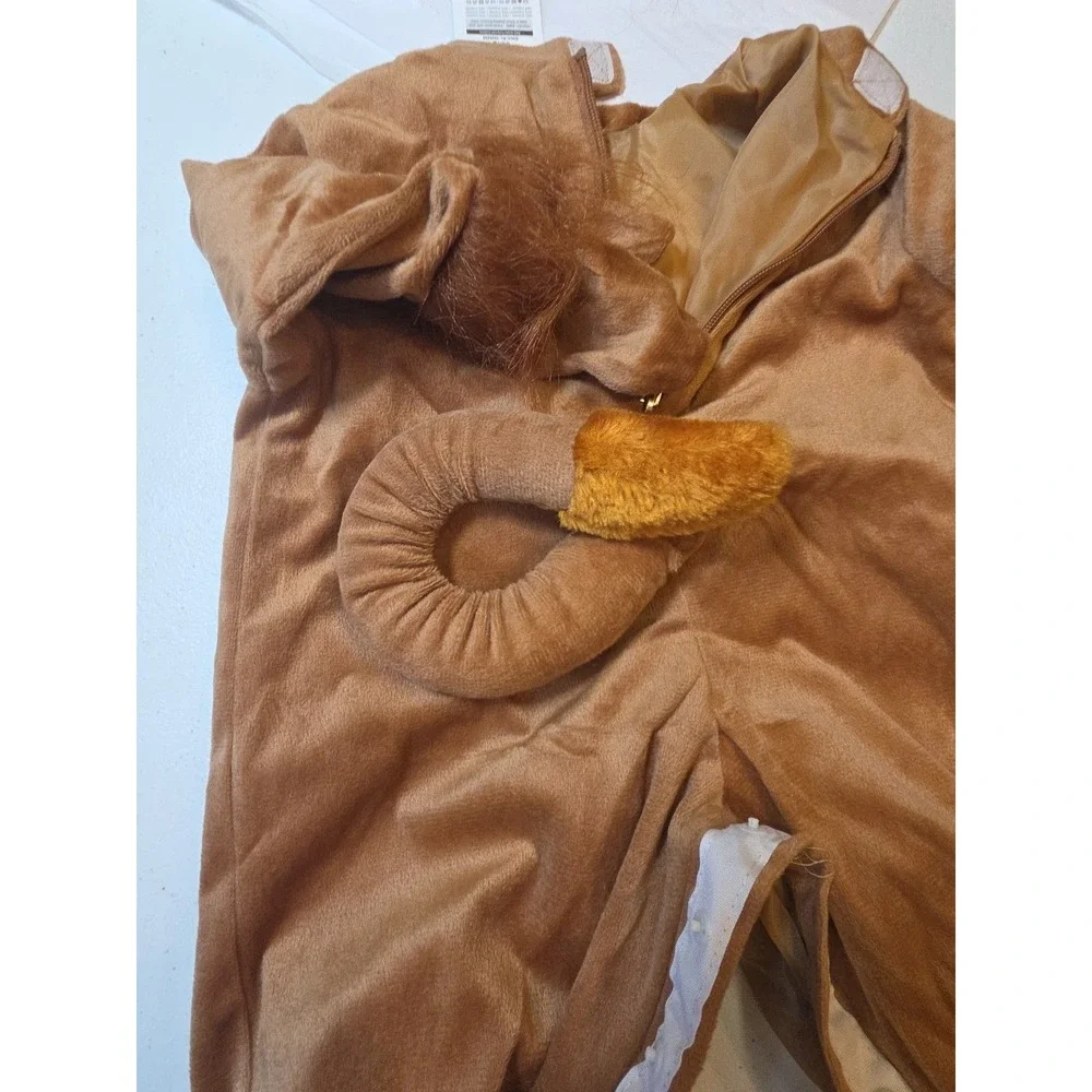 Baby Lion Costume 6–12 Months Spooktacular Creations Hood Jumpsuit Booties Hallo